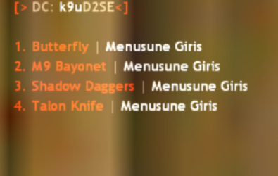 Bıçak Menüleri Eklentisi